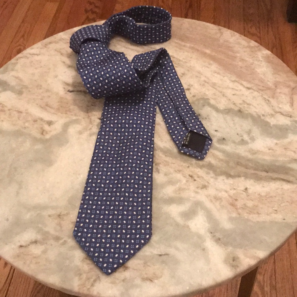 Blue necktie